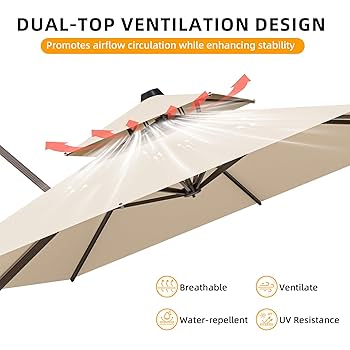 Amazon.com : ZLACUIU 10x13FT Cantilever Outdoor Patio